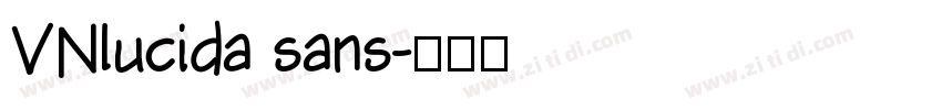 VNlucida sans字体转换